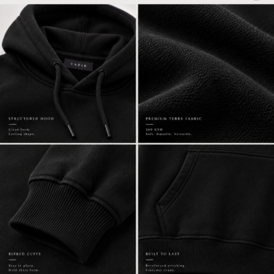 UH24_black_3 The Heavyweight Brushed Hoodie