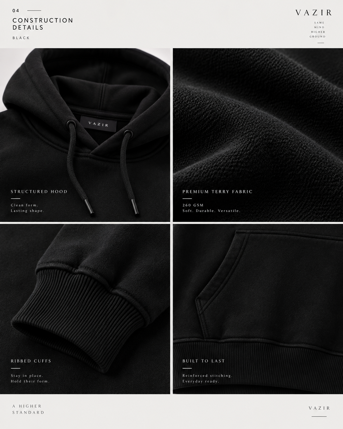 UH24_black_3 The Heavyweight Brushed Hoodie